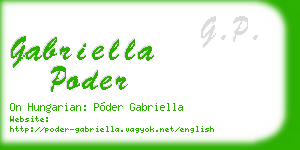 gabriella poder business card